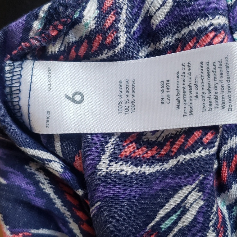Carter's girl's sleeveless shirt size 6 🍬 - Picture 5 of 5